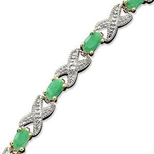 Emerald and Diamond Bracelet